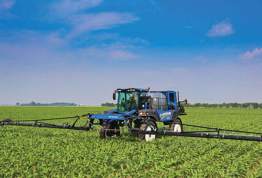 NH Guardian front boom sprayer